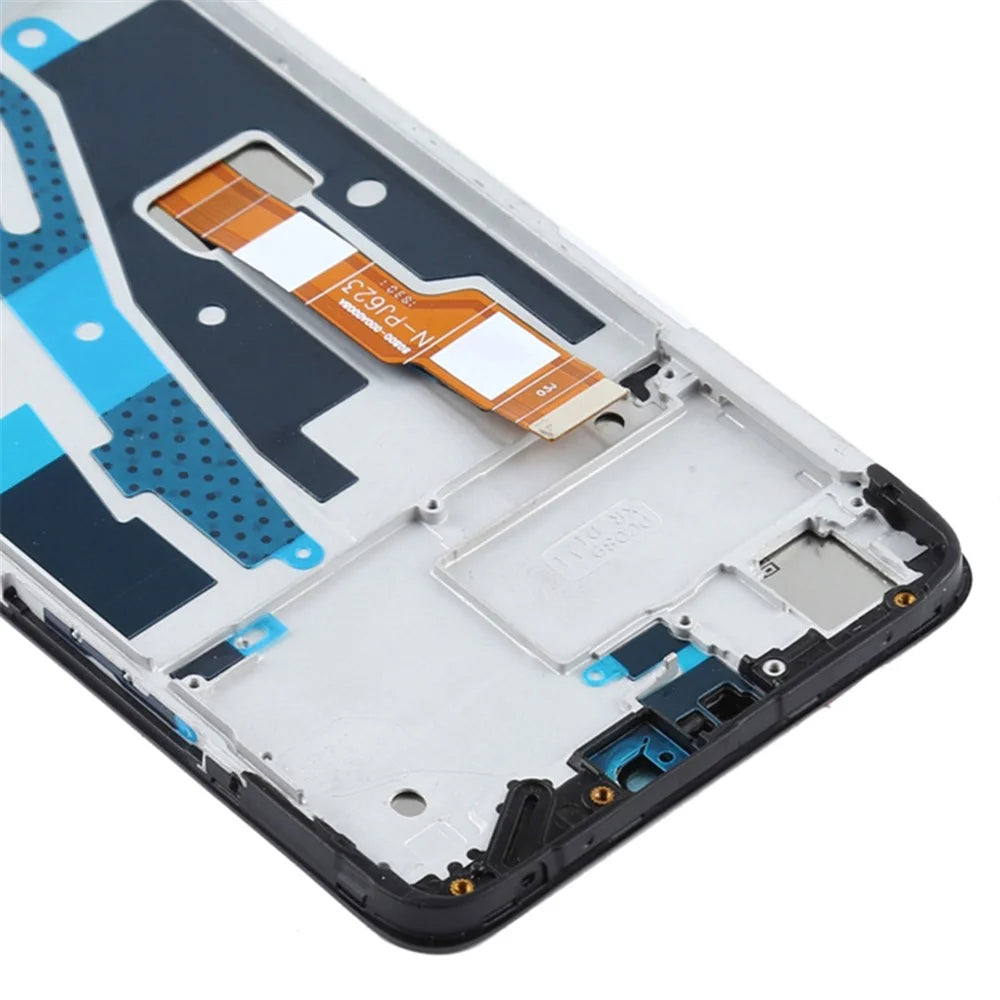 Grade C Assembly LCD Screen and Digitizer Assembly + Frame Part (without Logo) for OPPO A3/F7 - 4