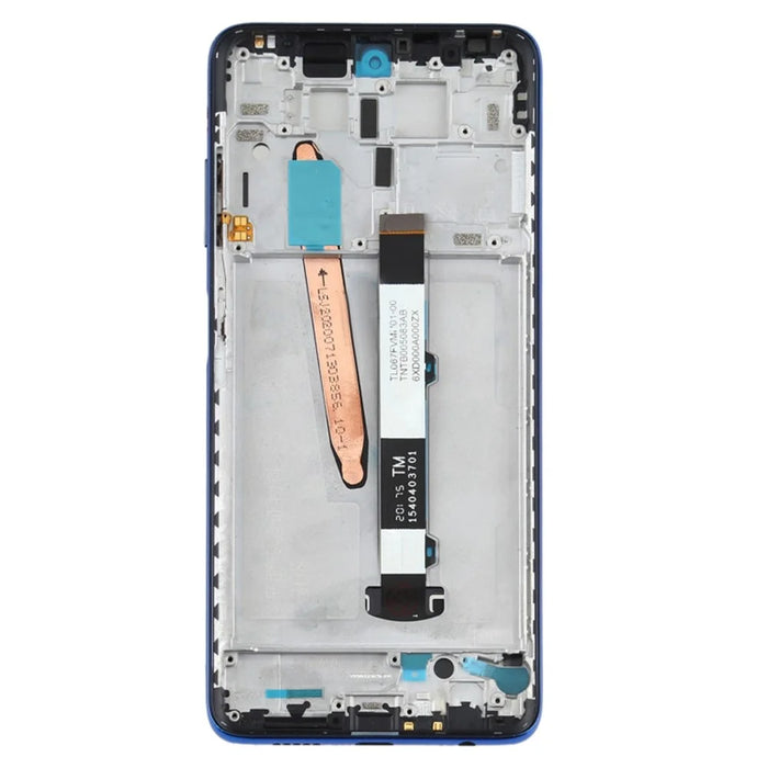 For Xiaomi Poco X3 / Poco X3 NFC / Poco X3 Pro Grade C Assembly LCD Screen and Digitizer Assembly + Frame Part (without Logo) - Blue - 3