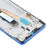 For Xiaomi Poco X3 / Poco X3 NFC / Poco X3 Pro Grade C Assembly LCD Screen and Digitizer Assembly + Frame Part (without Logo) - Blue - 4