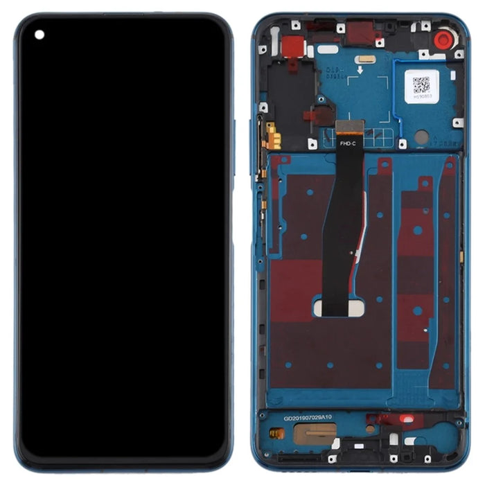 Grade B LCD Screen and Digitizer Assembly + Frame Replacement (without Logo) for Honor 20 Pro - Blue - 1