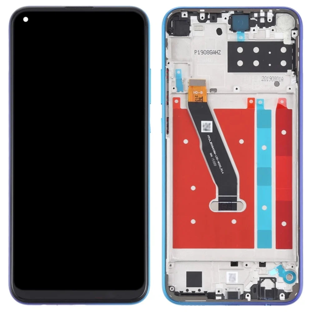 Grade B LCD Screen and Digitizer Assembly + Frame Replacement (without Logo) for Honor Play 4T - Blue - 1