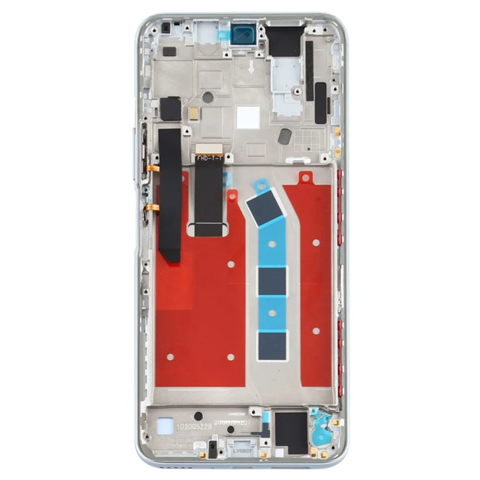 Grade B LCD Screen and Digitizer Assembly + Frame Replacement (without Logo) for Honor X10 5G - Silver - 2
