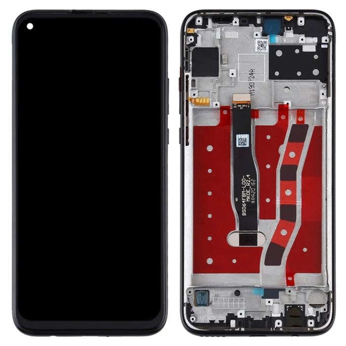 Grade B LCD Screen and Digitizer Assembly + Frame Replacement (without Logo) for Huawei nova 5i - Black - 1