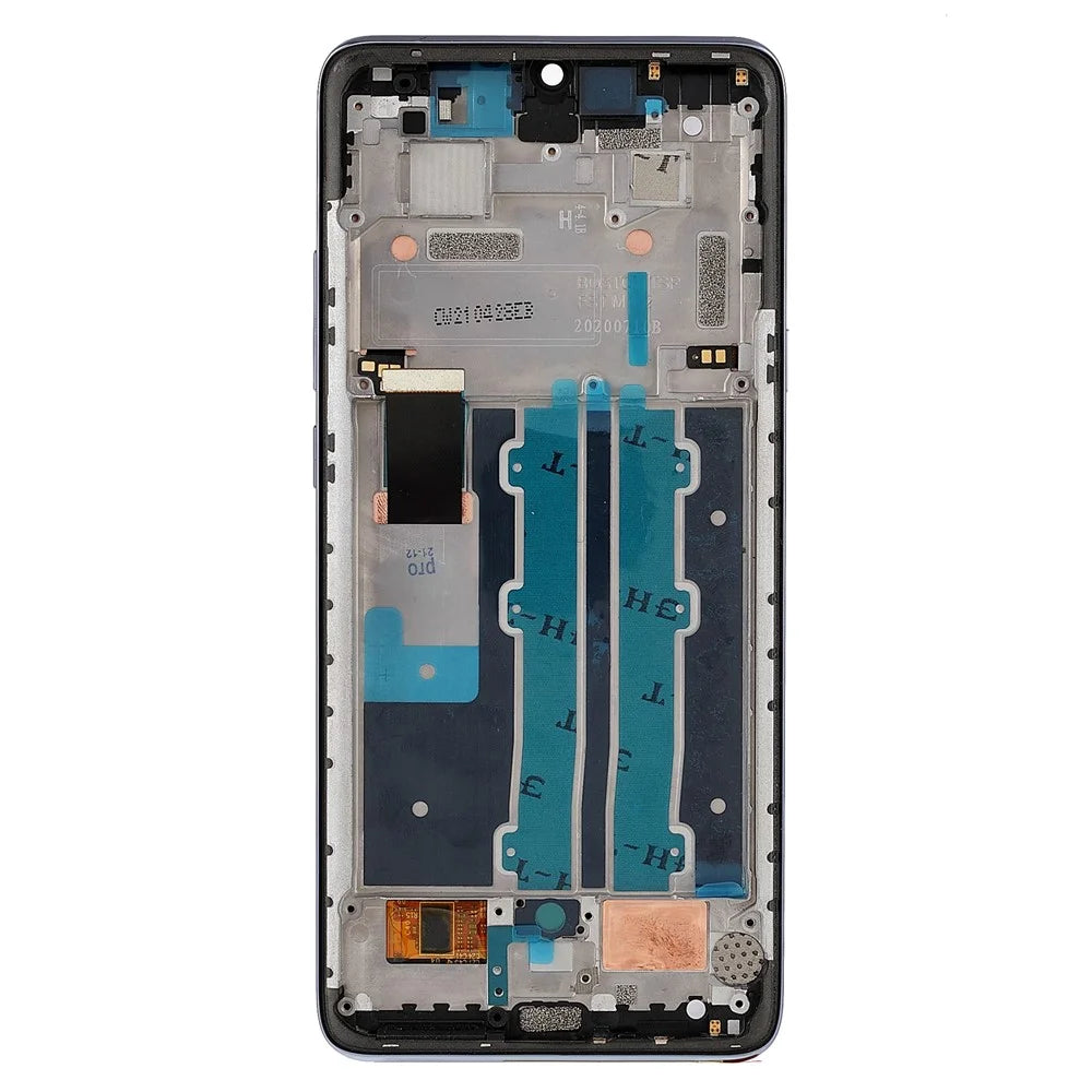 Grade B AMOLED Screen and Digitizer Assembly + Frame Replacement (Without Logo) for TCL 10 Plus T782H - Violet - 4