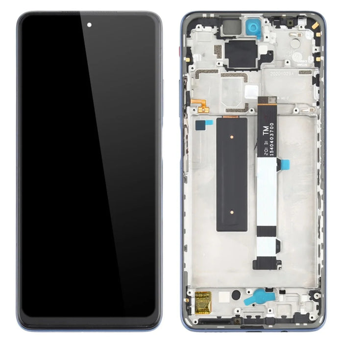 OEM Grade S OLED Screen and Digitizer Assembly + Frame Replacement Part (without Logo) for Xiaomi Redmi Note 9 Pro 5G / Mi 10T Lite 5G M2007J17C/M2007J17G - Grey - 1
