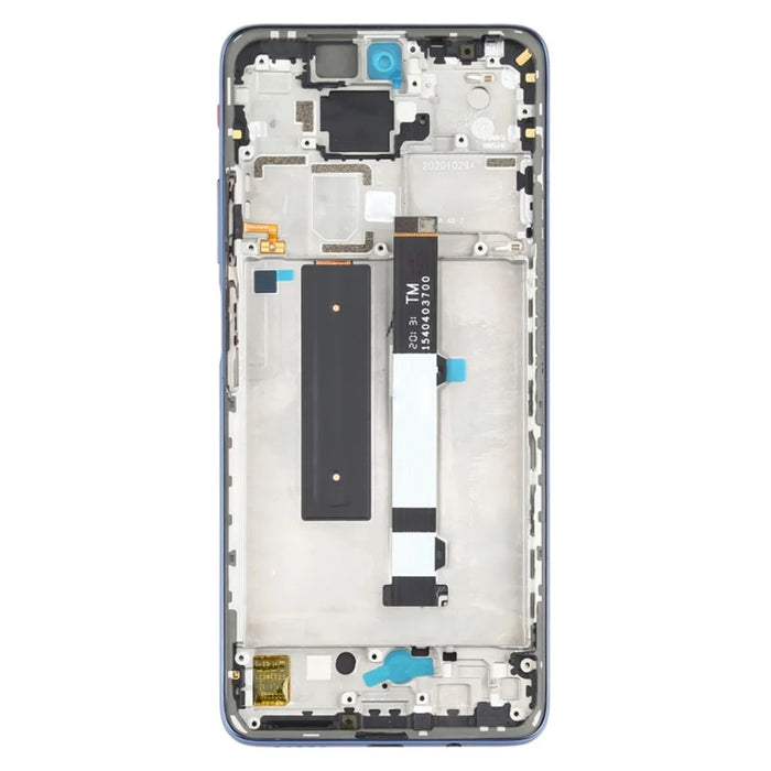 OEM Grade S OLED Screen and Digitizer Assembly + Frame Replacement Part (without Logo) for Xiaomi Redmi Note 9 Pro 5G / Mi 10T Lite 5G M2007J17C/M2007J17G - Grey - 3