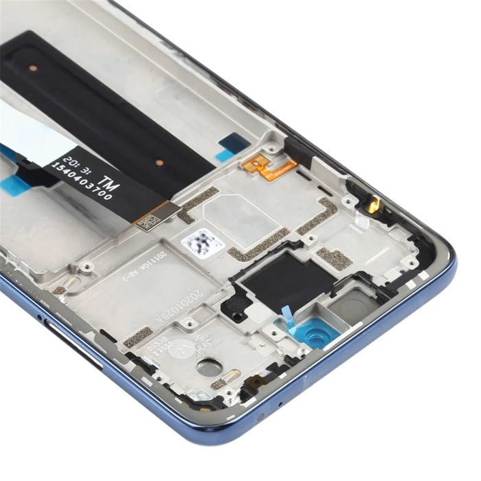OEM Grade S OLED Screen and Digitizer Assembly + Frame Replacement Part (without Logo) for Xiaomi Redmi Note 9 Pro 5G / Mi 10T Lite 5G M2007J17C/M2007J17G - Grey - 4