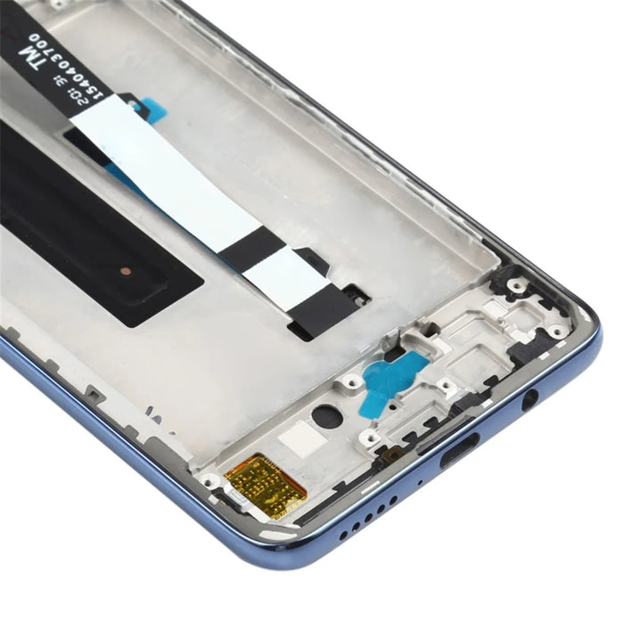 OEM Grade S OLED Screen and Digitizer Assembly + Frame Replacement Part (without Logo) for Xiaomi Redmi Note 9 Pro 5G / Mi 10T Lite 5G M2007J17C/M2007J17G - Grey - 5