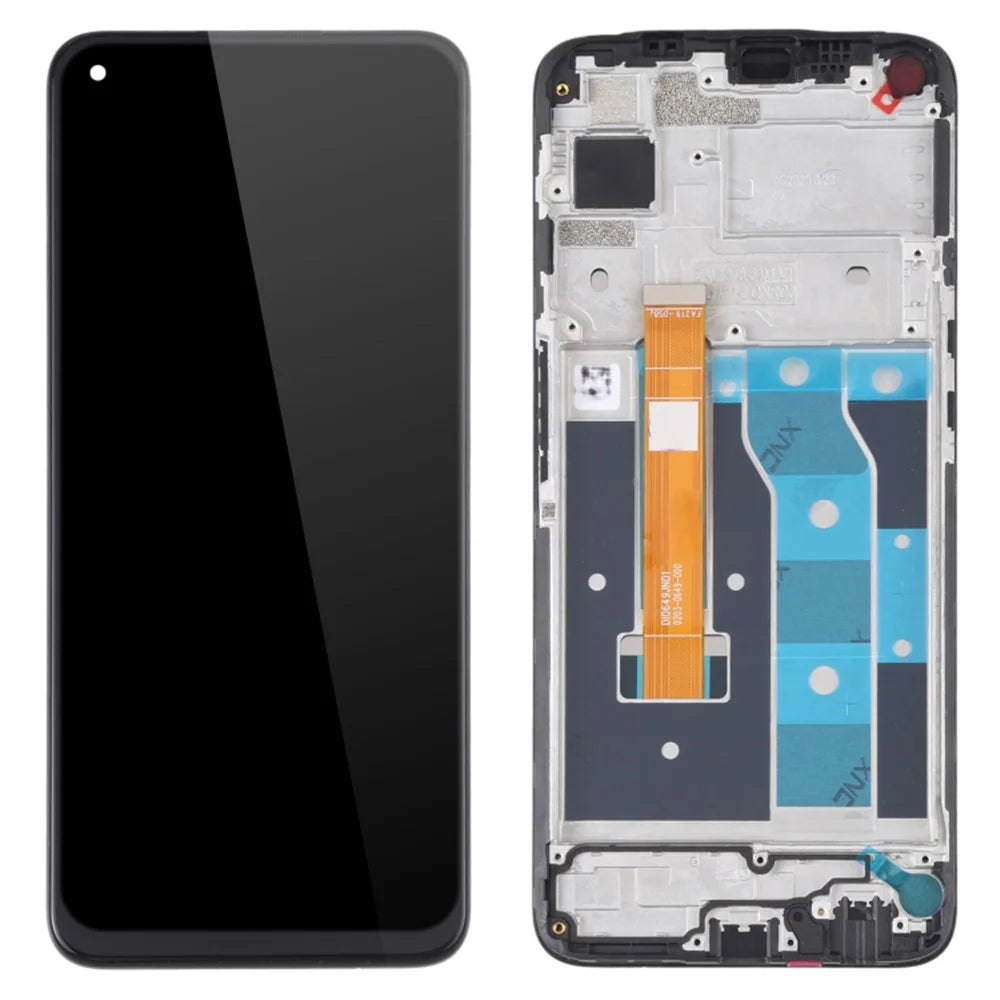Grade B LCD Screen and Digitizer Assembly + Frame Replacement (without Logo) for Realme 6 - 1