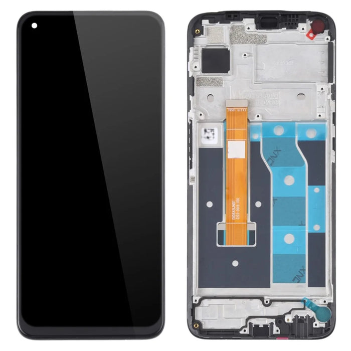 Grade B LCD Screen and Digitizer Assembly + Frame Replacement (without Logo) for Realme 6 - 1