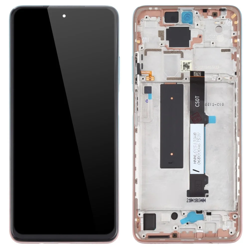 Grade B LCD Screen and Digitizer Assembly + Frame Replacement (without Logo) for Xiaomi Redmi Note 9 Pro 5G / Mi 10T Lite 5G M2007J17C/M2007J17G - Gradient Blue/Pink - 1