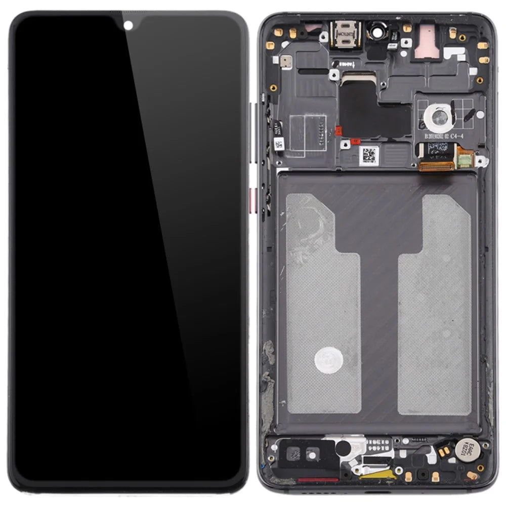 Grade B LCD Screen and Digitizer Assembly + Frame Replacement (without Logo) for Huawei Mate 20 - Black - 1