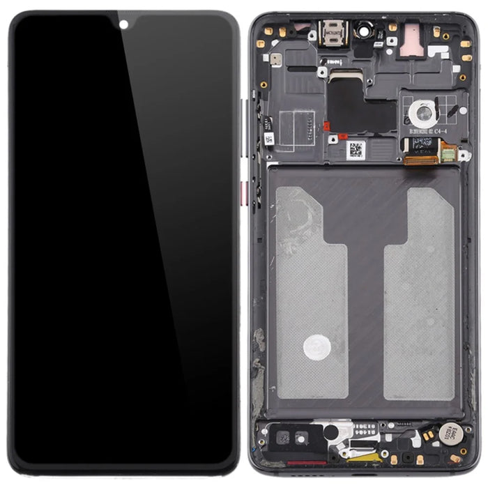 Grade B LCD Screen and Digitizer Assembly + Frame Replacement (without Logo) for Huawei Mate 20 - Black - 1