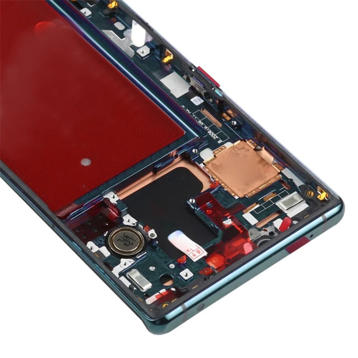 OEM Grade S OLED Screen and Digitizer Assembly + Frame Replacement Part (without Logo) for Huawei Mate 30 Pro - Green - 4