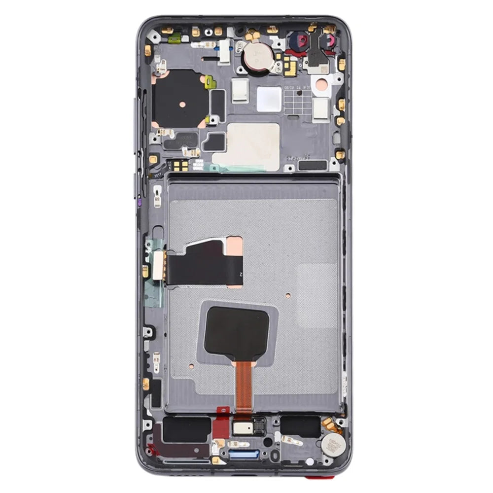 OEM Grade S OLED Screen and Digitizer Assembly + Frame Replacement Part (without Logo) for Huawei P40 - Black - 3