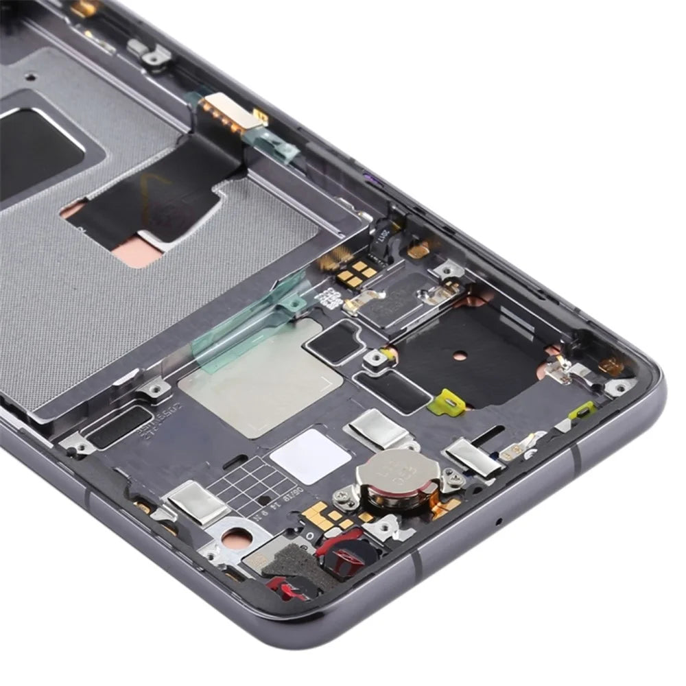 OEM Grade S OLED Screen and Digitizer Assembly + Frame Replacement Part (without Logo) for Huawei P40 - Black - 4