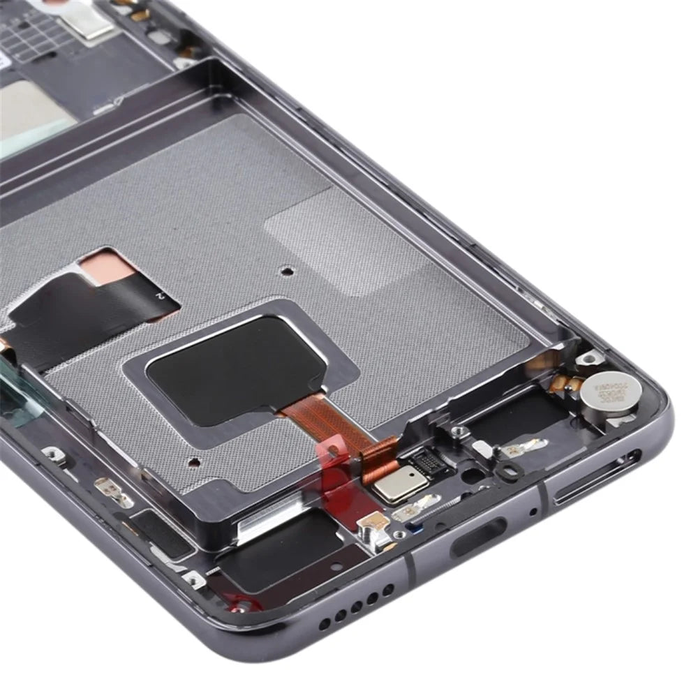 OEM Grade S OLED Screen and Digitizer Assembly + Frame Replacement Part (without Logo) for Huawei P40 - Black - 5