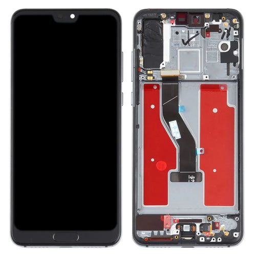 Grade S OEM OLED Screen and Digitizer Assembly + Frame Replacement Part (without Logo) for Huawei P20 Pro - Blue - 1