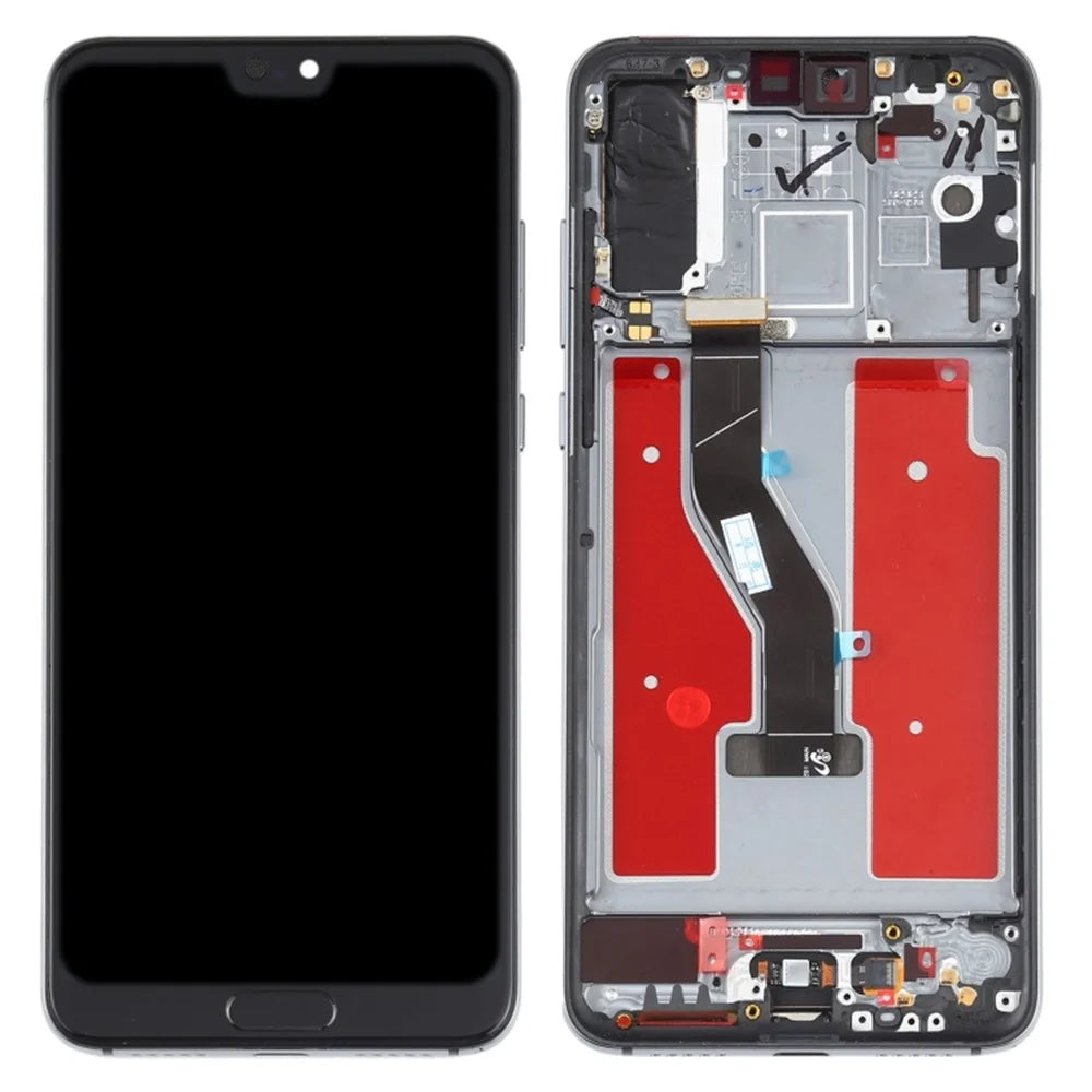 Grade S OEM OLED Screen and Digitizer Assembly + Frame Replacement Part (without Logo) for Huawei P20 Pro - Blue - 1