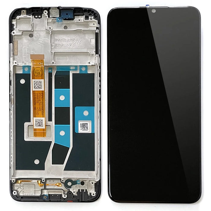 Grade C LCD Screen and Digitizer Assembly + Frame Part (without Logo) for Oppo A16 CPH2269/A16s - 1