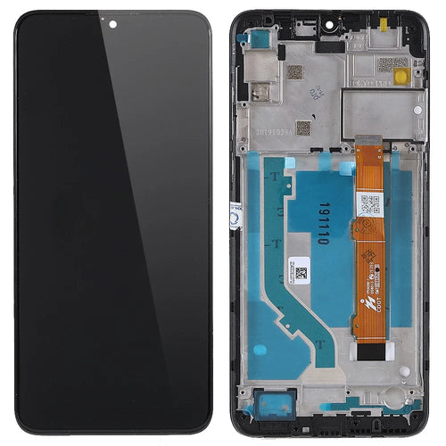 For Alcatel 3L (2020) 5029 Grade B LCD Screen and Digitizer Assembly + Frame Part (without Logo) - Black - 1