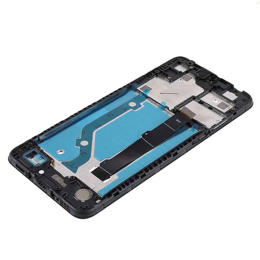 For Alcatel 1V (2020) 5007 Grade B LCD Screen and Digitizer Assembly + Frame Part (without Logo) - Black - 6