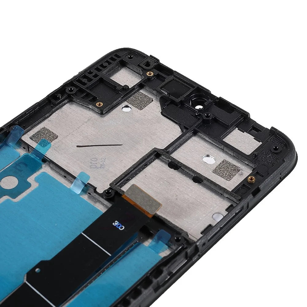 For Alcatel 1V (2020) 5007 Grade B LCD Screen and Digitizer Assembly + Frame Part (without Logo) - Black - 7