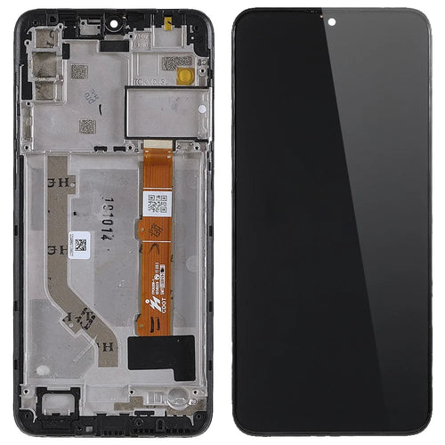 For Alcatel 1S (2020) 5028 Grade B LCD Screen and Digitizer Assembly + Frame Part (without Logo) - Black - 1