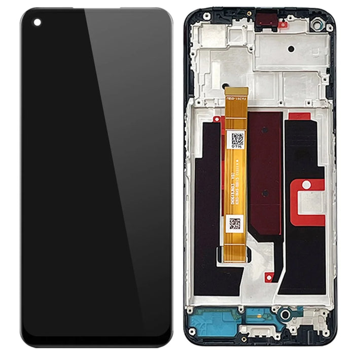 For Oppo A74 5G / A54 5G CPH2195 Grade C LCD Screen and Digitizer Assembly + Frame Part (without Logo) - 1