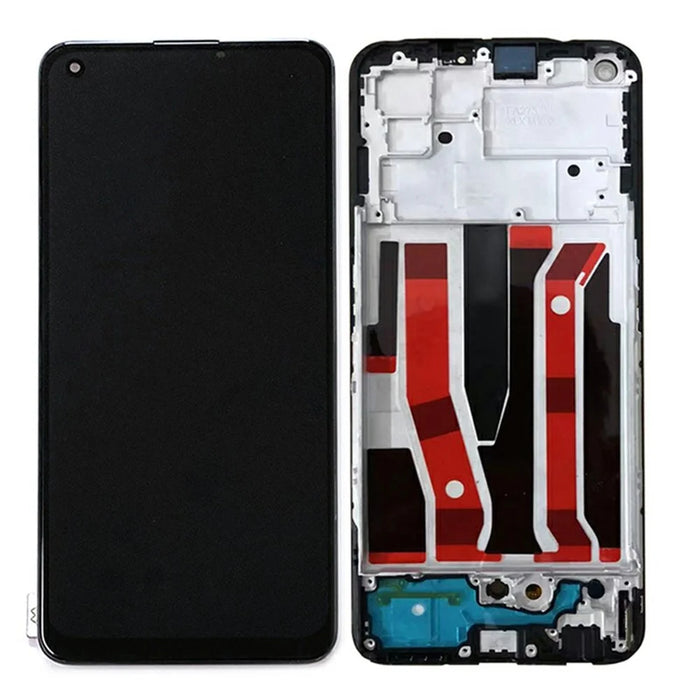 For Oppo A94 5G Grade A OEM Disassembly AMOLED Screen and Digitizer Assembly + Frame Replace Part (without Logo) - 1