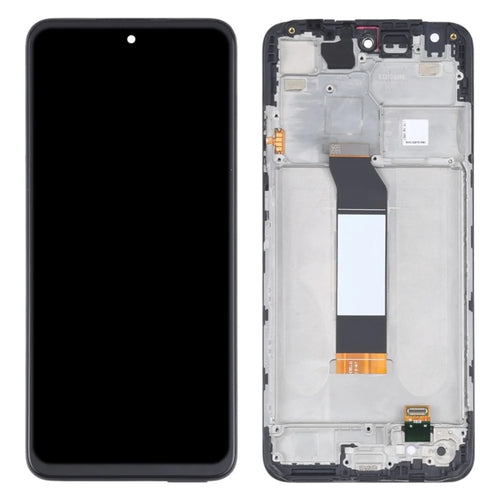 For Xiaomi Redmi Note 10T 5G M2103K19I/Note 10 5G/Poco M3 Pro 5G Grade B LCD Screen and Digitizer Assembly + Frame Part (without Logo) - Black - 1