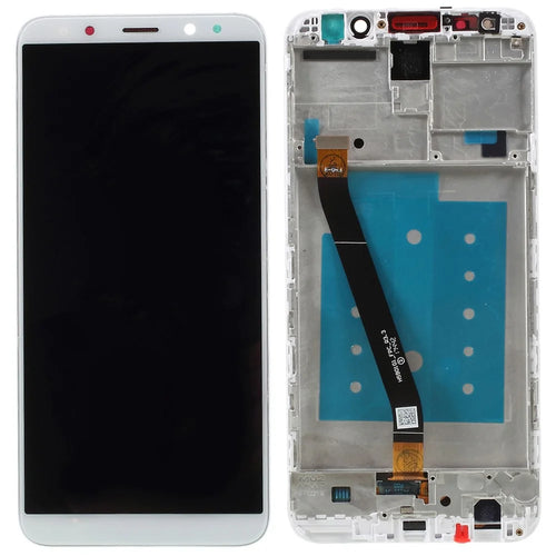 For Huawei Mate 10 Lite Grade B LCD Screen and Digitizer Assembly + Frame Part (without Logo) - White - 1