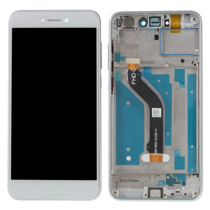 For Huawei P8 Lite (2017)/Honor 8 Lite Grade B LCD Screen and Digitizer Assembly + Frame Part (without Logo) - White - 1
