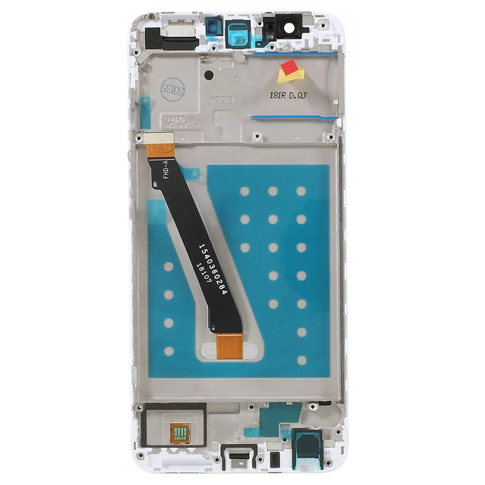 For Huawei P Smart (2017)/Enjoy 7S Grade B LCD Screen and Digitizer Assembly + Frame Part (without Logo) - White - 3