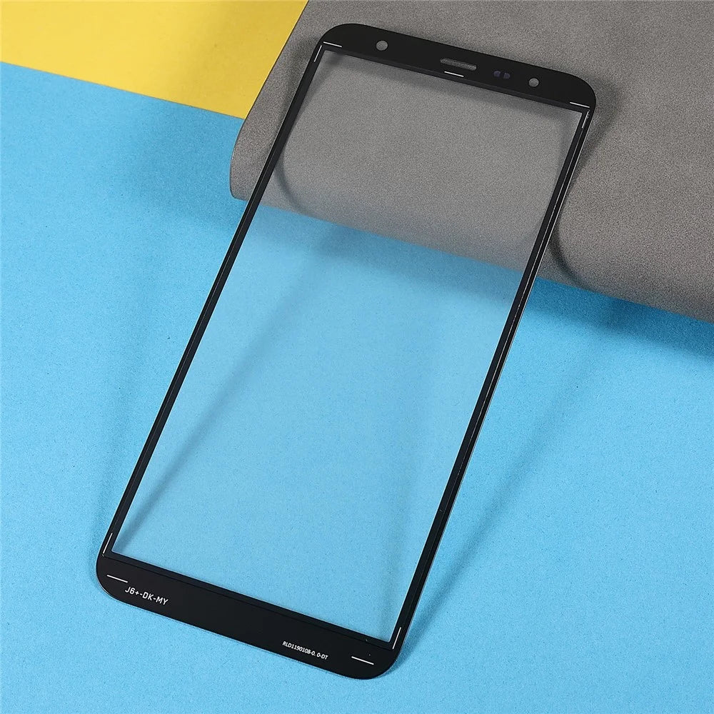 For Samsung Galaxy J4+ J415/J6+ J610 Screen Glass Lens + OCA Adhesive Replacement (without Logo) - 5