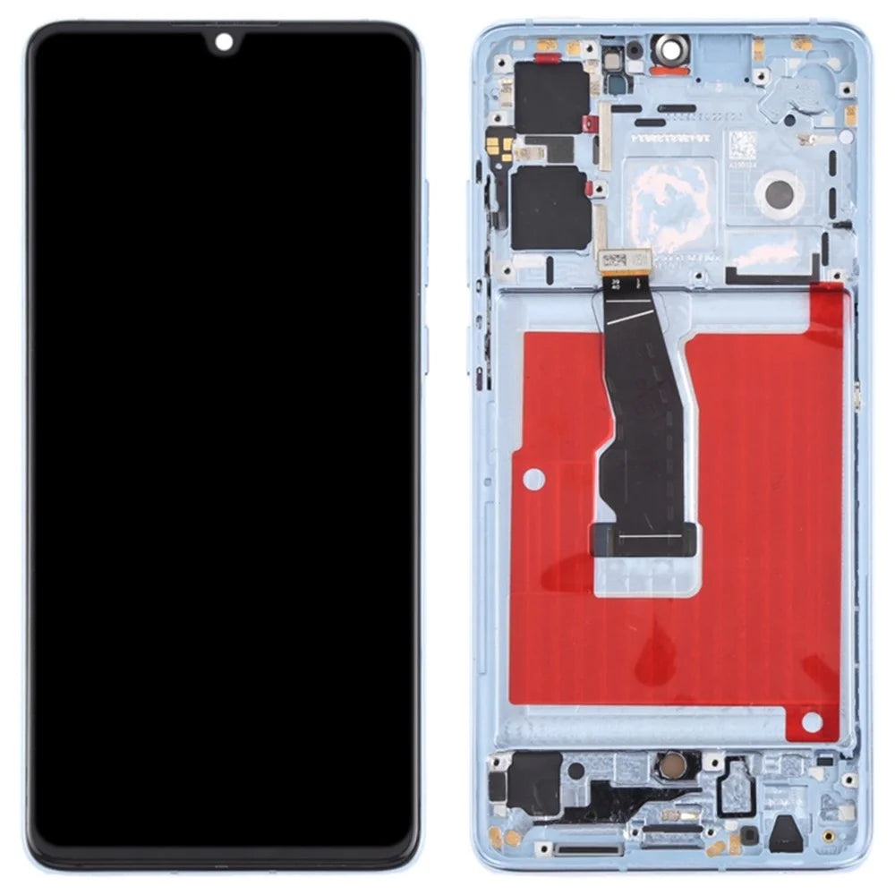 For Huawei P30 Grade C OLED Screen and Digitizer Assembly + Frame Replacement Part (without Logo) - Breathing Crystal - 1