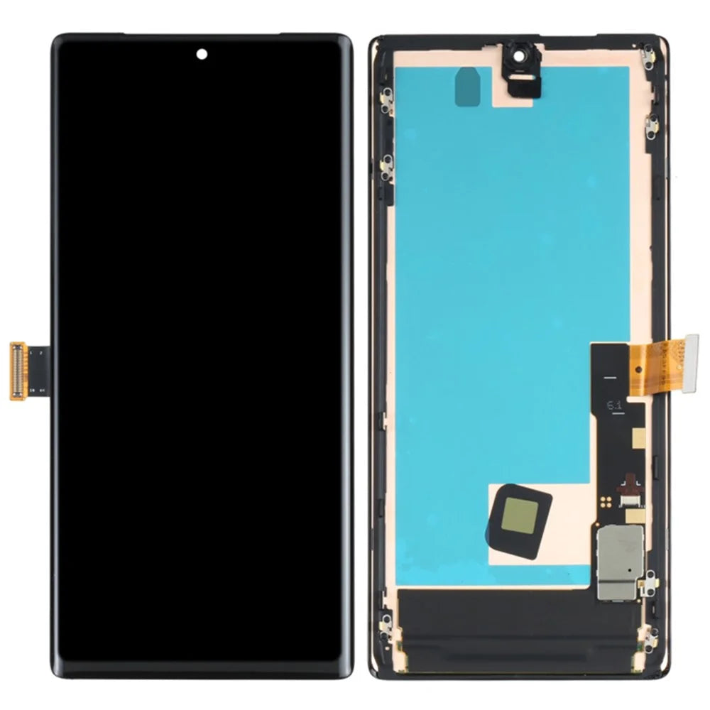 For Google Pixel 6 Pro 5G Grade S OEM AMOLED Screen and Digitizer Assembly + Frame Part (without Logo) - 1