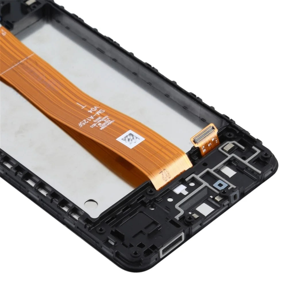 For Samsung Galaxy A12 A125 Grade S OEM LCD Screen and Digitizer Assembly + Frame Part (without Logo) - 5