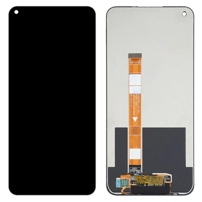For Realme C17 RMX2101/7i (Asia) RMX2103 Grade C LCD Screen and Digitizer Assembly Replacement Part (without Logo) - Black - 1