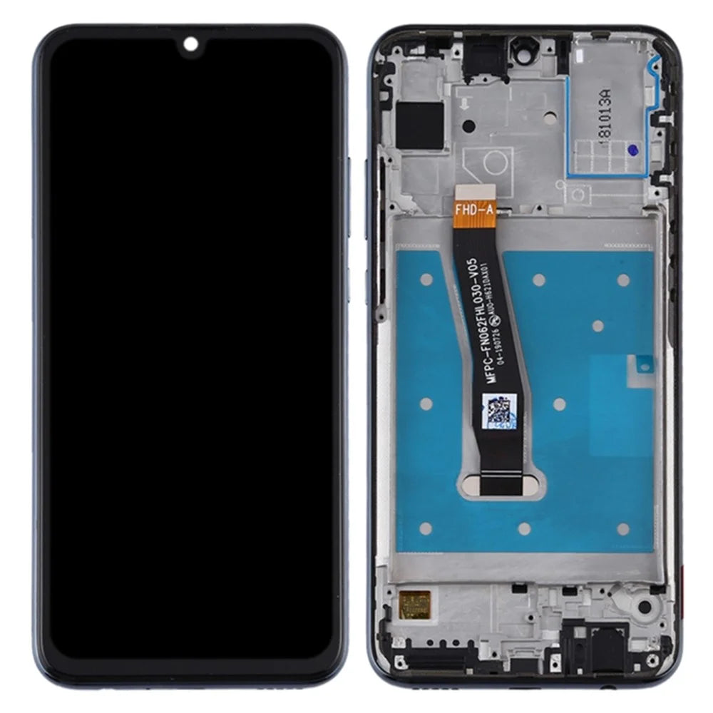 For Huawei Honor 10 Lite Grade C LCD Screen and Digitizer Assembly + Frame Phone Replacement Part (COG Workmanship) (without Logo) - Black - 1
