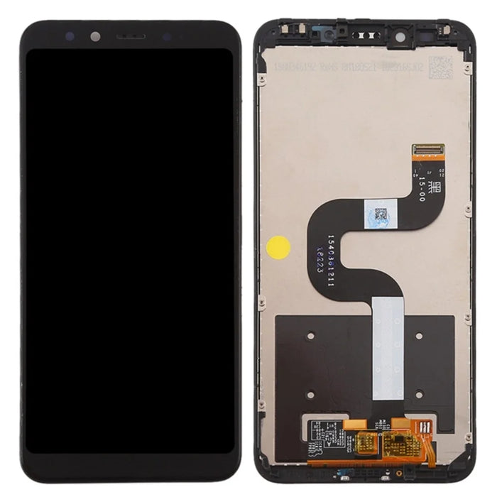 For Xiaomi Mi A2/Mi 6X (China) Grade C LCD Screen and Digitizer Assembly + Frame Replacement Part (without Logo) - Black - 1