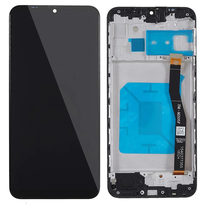 For Samsung Galaxy M20 Grade C LCD Screen and Digitizer Assembly + Frame Replacement Part (without Logo) - 1