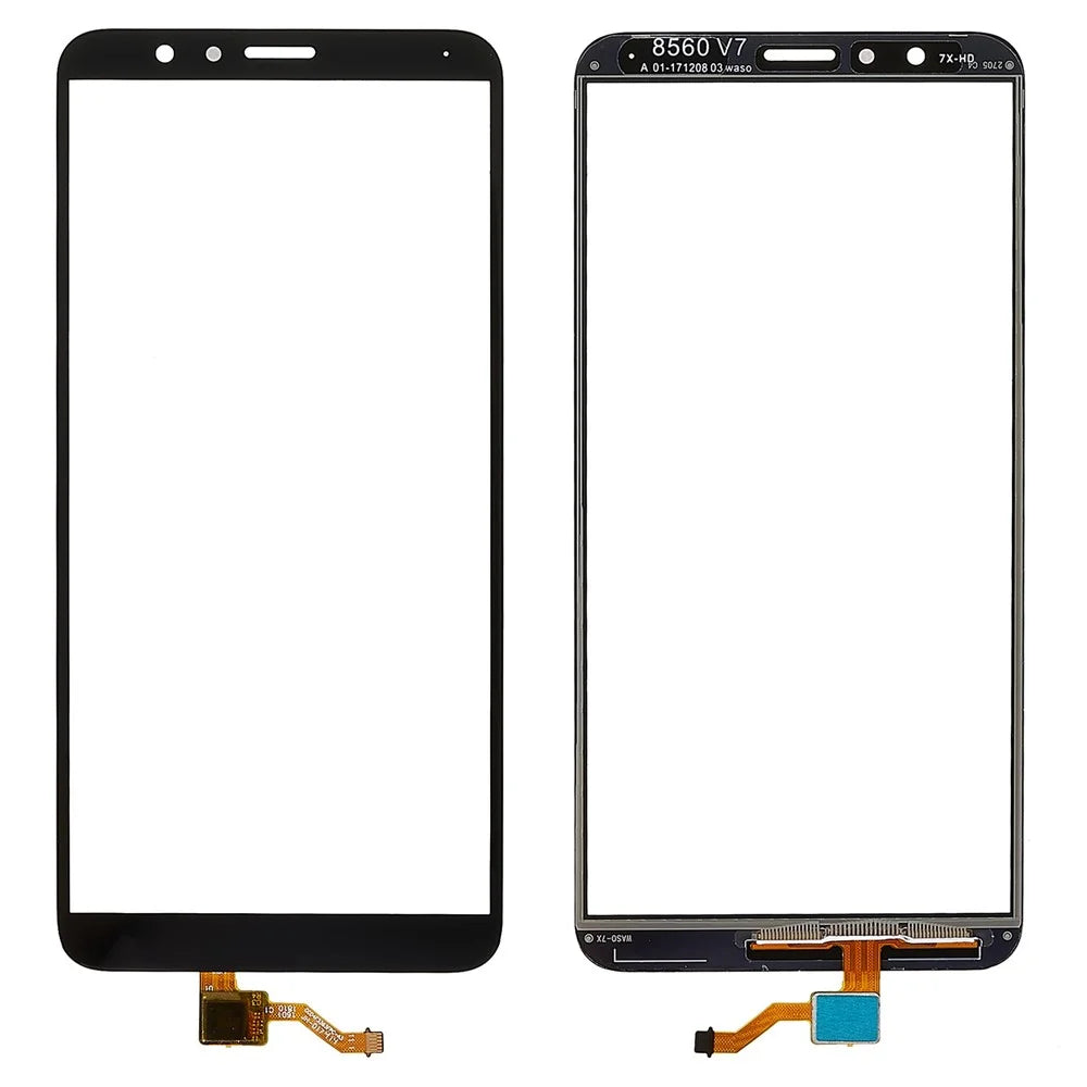 For Huawei Honor 7X Digitizer Touch Screen Glass Replacement Part (without Logo) - Black - 1