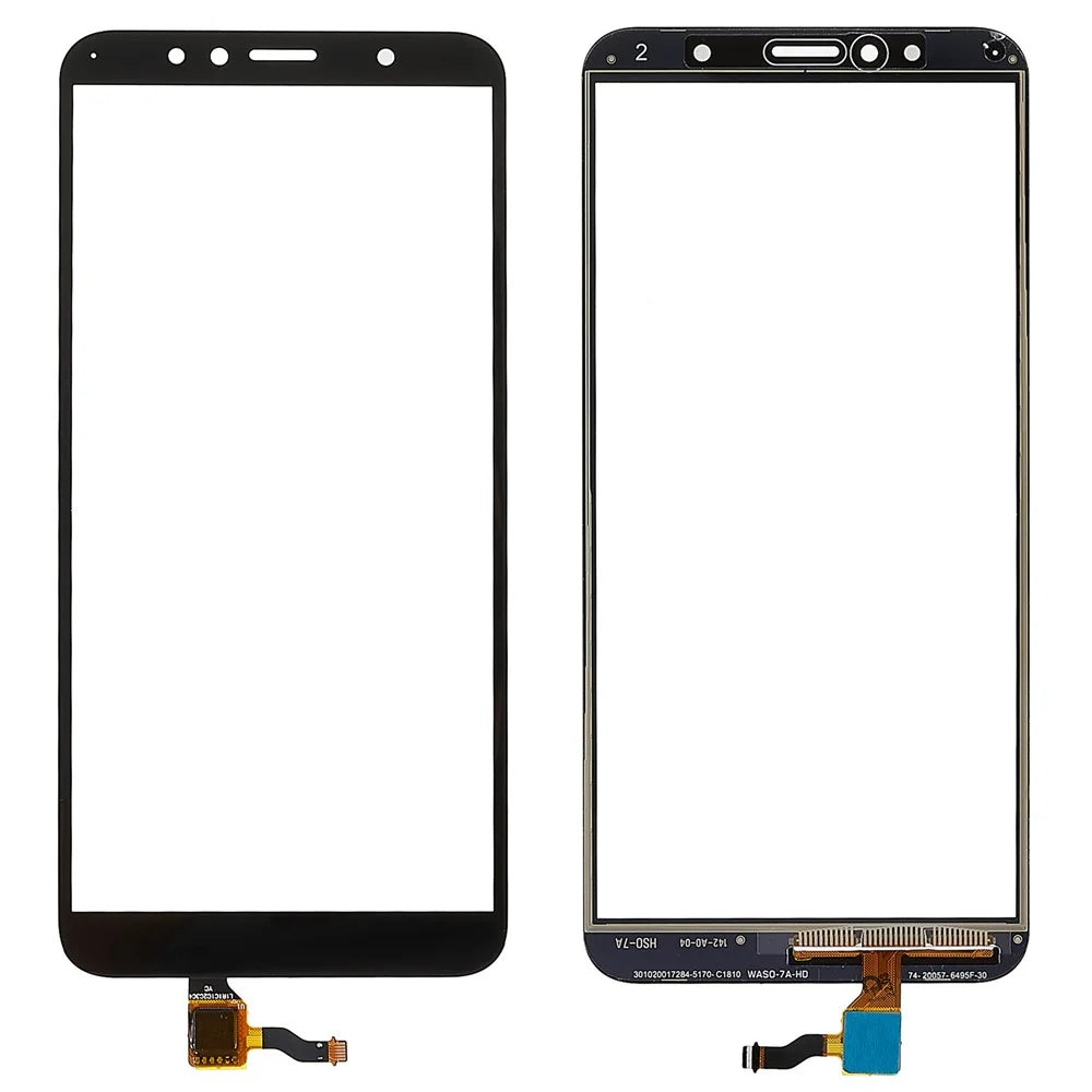 For Honor 7A (with Fingerprint Sensor)/Huawei Y6 (2018) Digitizer Touch Screen Glass Replacement Part (without Logo) - Black - 1
