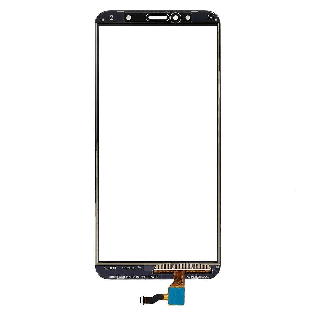 For Honor 7A (with Fingerprint Sensor)/Huawei Y6 (2018) Digitizer Touch Screen Glass Replacement Part (without Logo) - Black - 3
