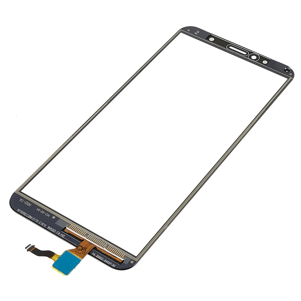 For Honor 7A (with Fingerprint Sensor)/Huawei Y6 (2018) Digitizer Touch Screen Glass Replacement Part (without Logo) - Black - 6
