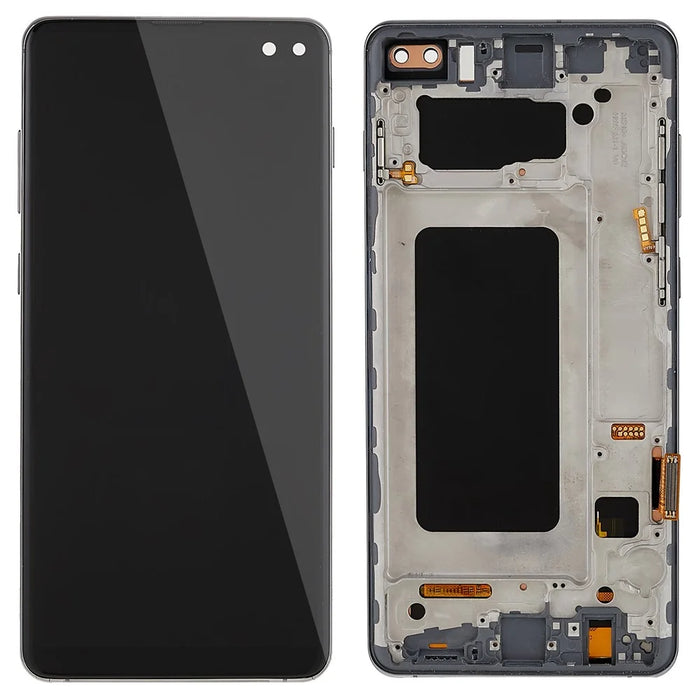 For Samsung Galaxy S10 Plus G975 LCD Screen and Digitizer Assembly + Frame Replacement Part (TFT Technology) (Grade C, without Logo) - Black - 1
