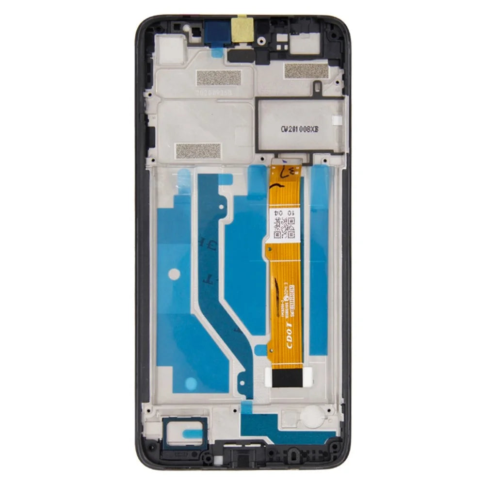 For T-Mobile REVVL 4 5007Z/5007W Grade S LCD Screen and Digitizer Assembly + Frame Part (without Logo) - Black - 3