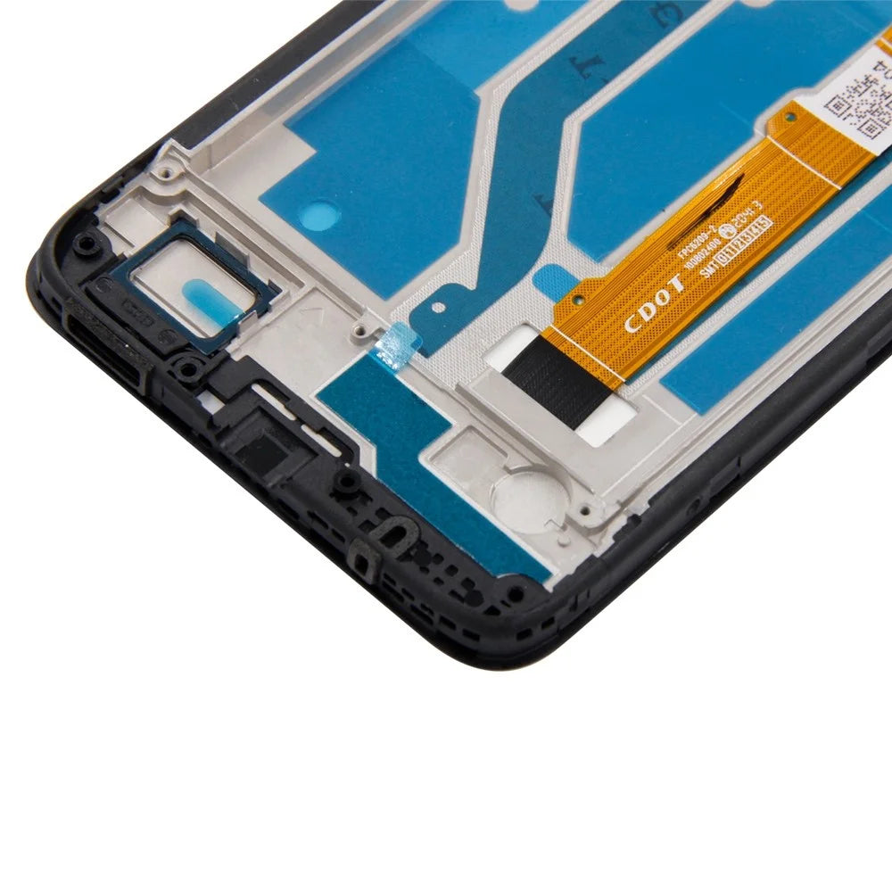 For T-Mobile REVVL 4 5007Z/5007W Grade S LCD Screen and Digitizer Assembly + Frame Part (without Logo) - Black - 4