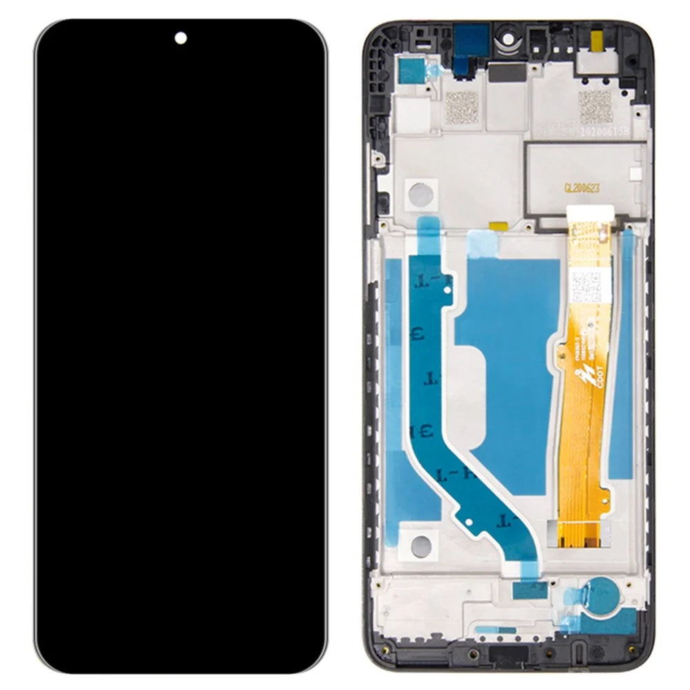For T-Mobile REVVL 4+ 5062W / 5062Z Screen Replacement Grade S LCD Screen and Digitizer Assembly + Frame Part (Without Logo) - Black - 1